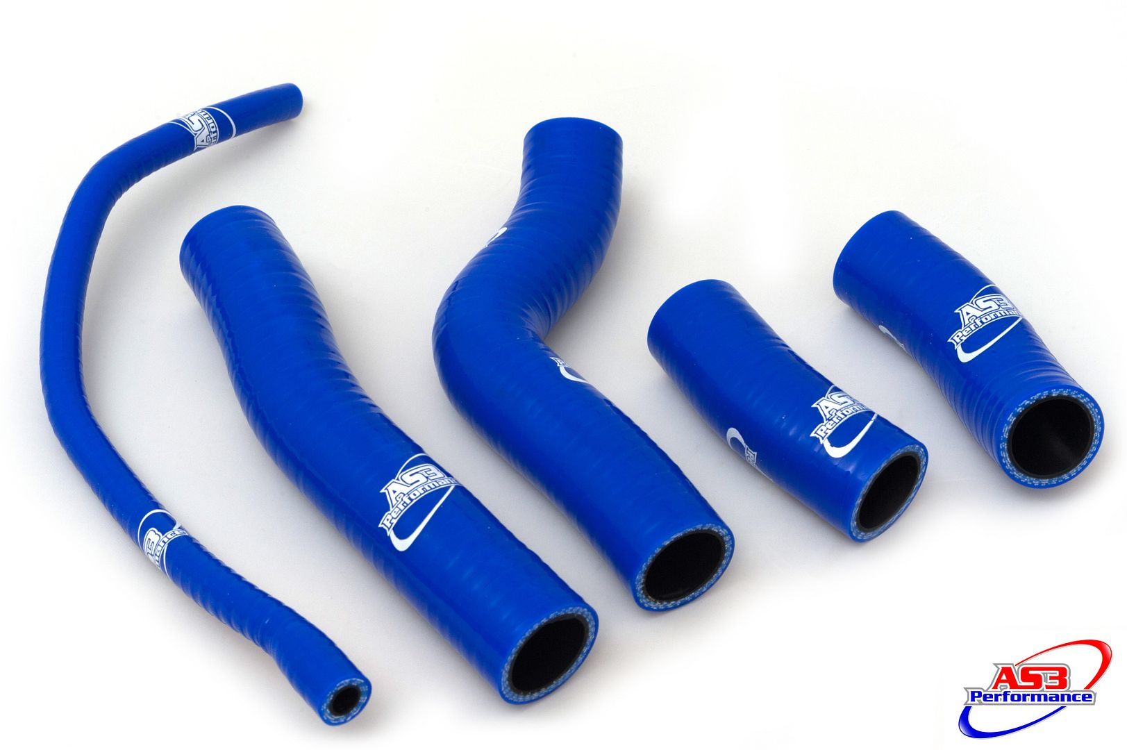AS3 PERFORMANCE SILICONE RADIATOR HOSES BLUE to fit KAWASAKI GPZ 500 1987-2005