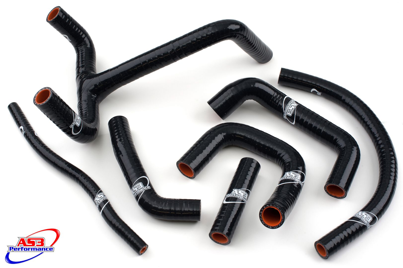 Black Silicone Radiator Coolant Y Hose Kit for KTM LC4 620 640 660 SMC SXC 625