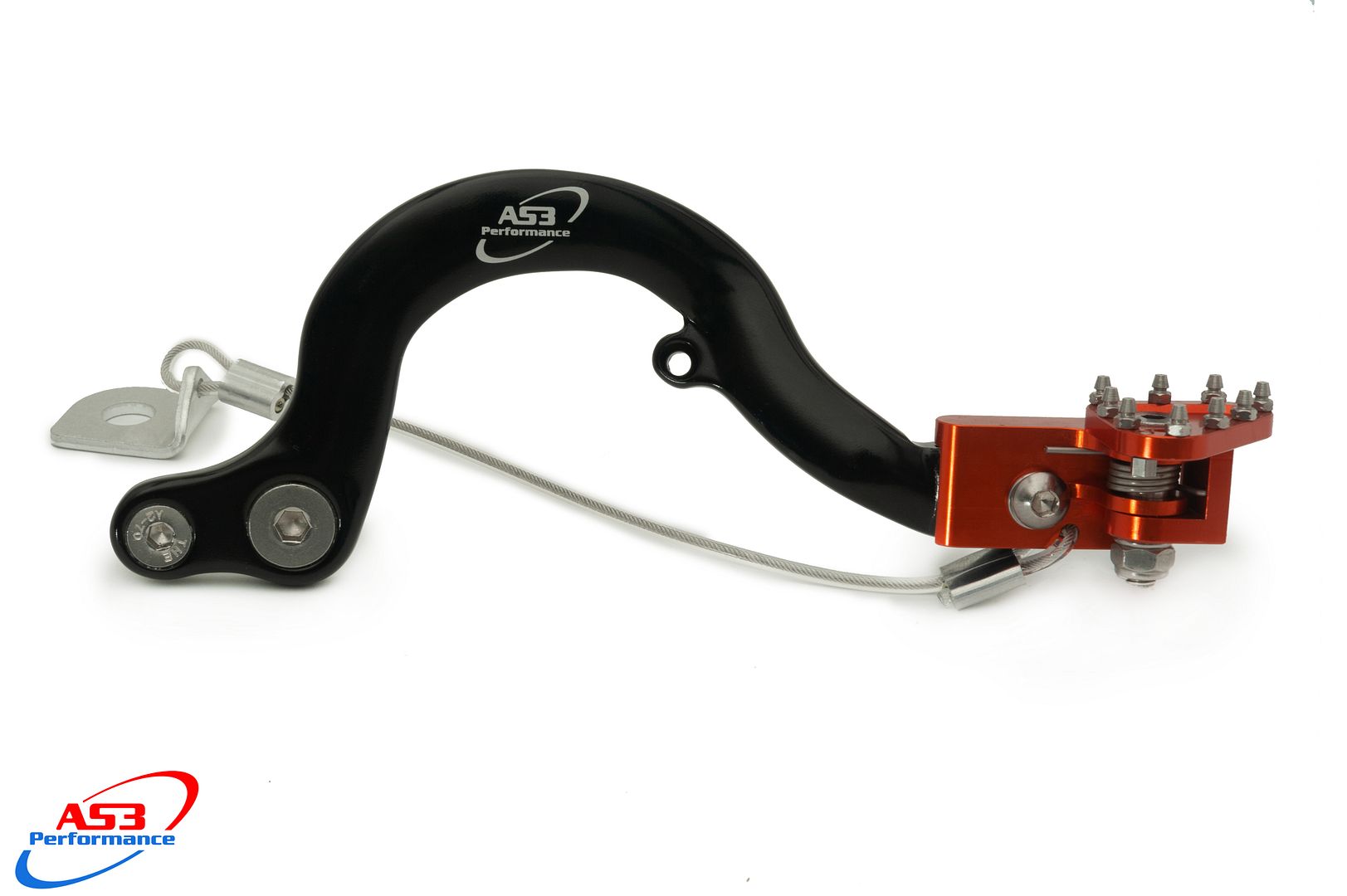 AS3 PERFORMANCE REAR BRAKE PEDAL LEVER BRAKE SNAKE CABLE
